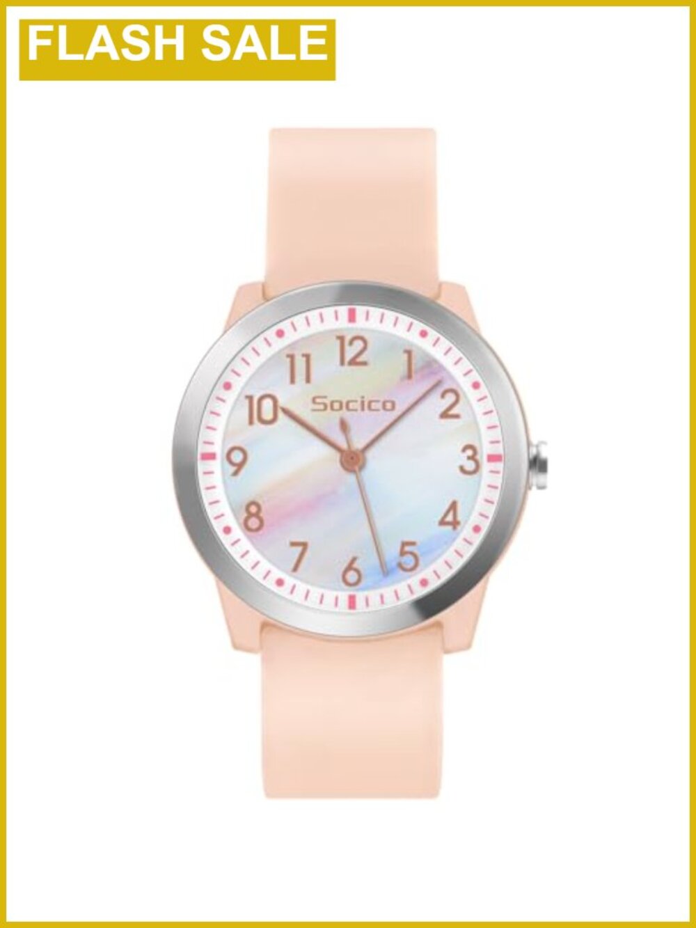 Kids Analog Watch 50M Waterproof Large Face Easy Read Silicone Band